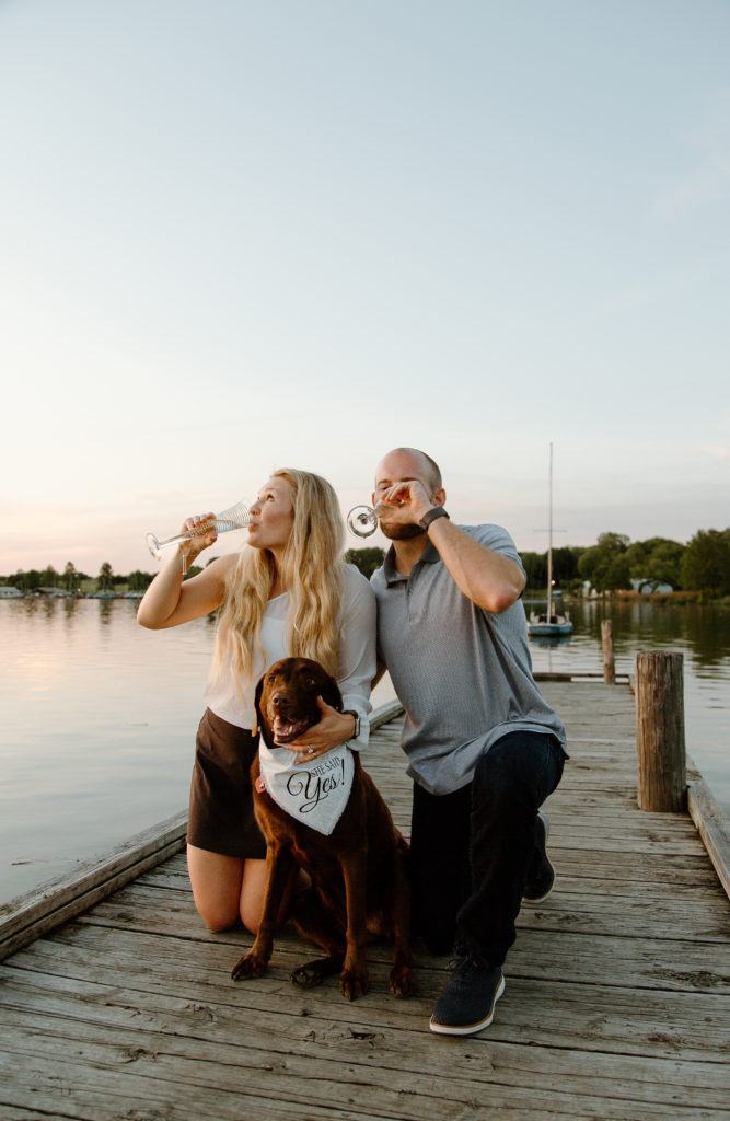 Jessica and Corey's Surprise Proposal and Engagement Photos. 