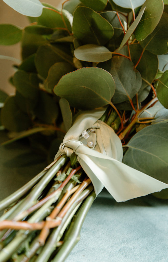 Wedding Day Bouquet, Details, Engagement Ring