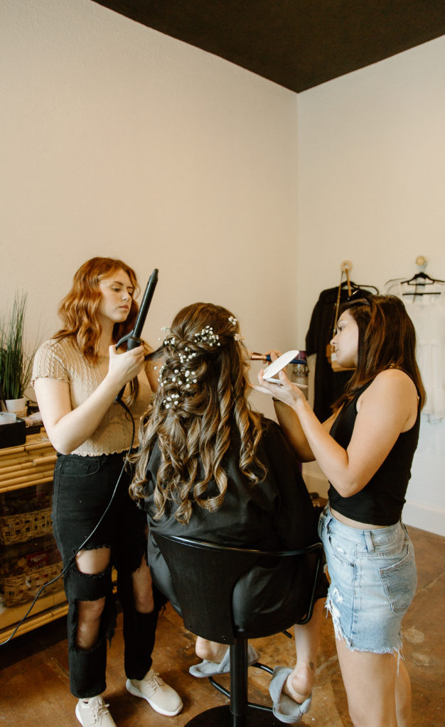 Getting Ready, Bridal Makeup, Bridal Hair, Sonder Salon, Tyler, Texas, Studio