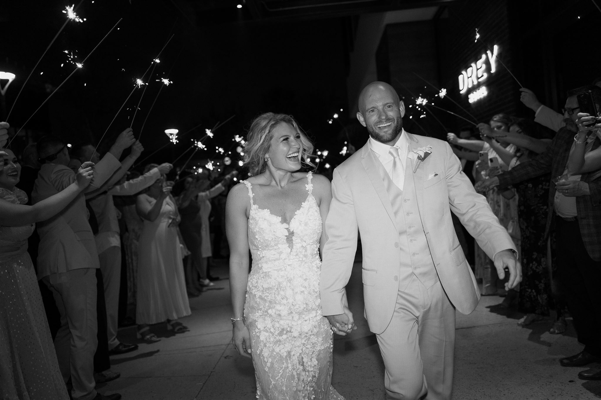 Couple gets married at The Drey Hotel Wedding at The Village Dallas.